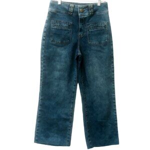 Moixx Denim Women's Jeans Size 30 Blue High-Waist Wide-Leg Boot Cut Jeans Peru